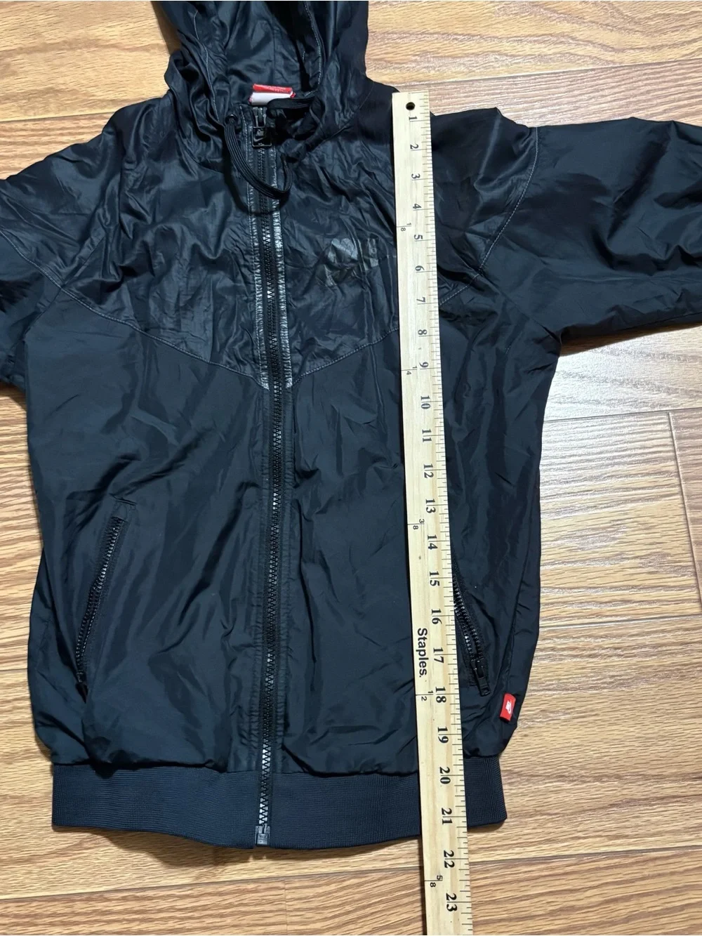 Y2K Nike Black Lightweight Thin Windbreaker Jacket Running Athletic XS Women’s